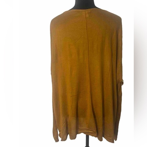 Women’s H&M size M, golden mustard colored seamed‎ tunic sweater. - Picture 2 of 6